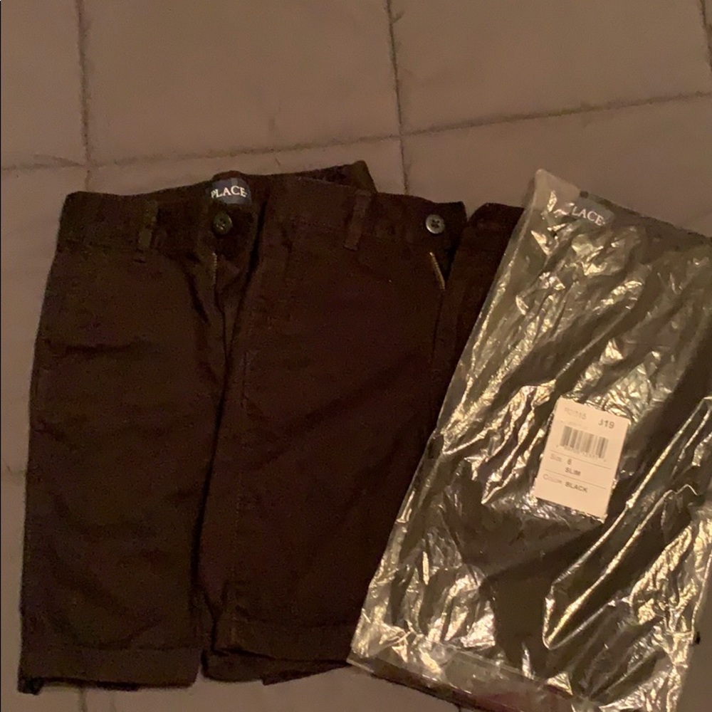 Black uniform shorts